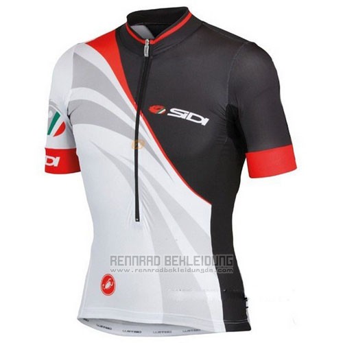 2014 Fahrradbekleidung Castelli SIDI Shwarz und Wei Trikot Kurzarm und Tragerhose